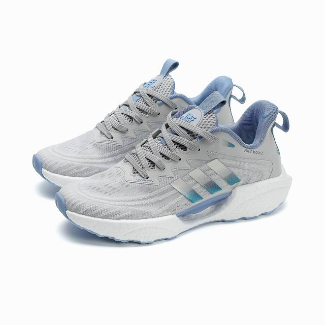 West Boost Ultra-light Running Shoes Grey Blue For Men and Women-3